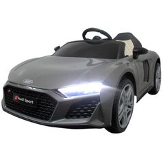 Masinuta electrica cu telecomanda Audi R8 - 107 cm R-Sport - Gri, Culoare: Gri, Capacitate acumulator: 12V