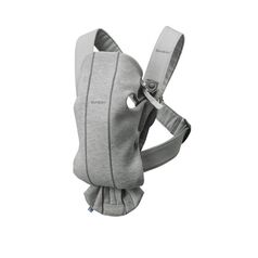 BabyBjorn - Marsupiu anatomic Mini, cu pozitii multiple de purtare – Light Grey, 3D Jersey, Culoare: Gri deschis