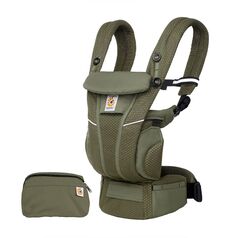 Marsupiu Ergobaby OMNI Breeze Olive, Culoare: Verde