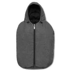 Port Bebe sac Tulip 0-15 luni Asphalt ABC Design, Culoare: Gri/Negru