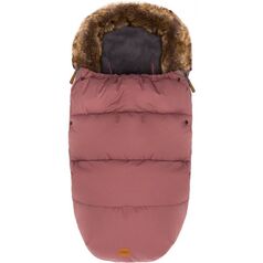 Sac de iarna cu guler blanita detasabil, pentru carucior, Roz pudra, 100x50 cm, Fillikid, Culoare: Rosu