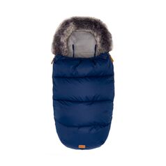 Sac de iarna cu guler blanita detasabil, pentru carucior, Navy, 100x50 cm, Fillikid, Culoare: Albastru