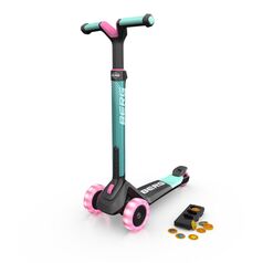 Trotineta BERG Nexo Mint Pliabila cu Lumini si Magnet, Culoare: Turquoise