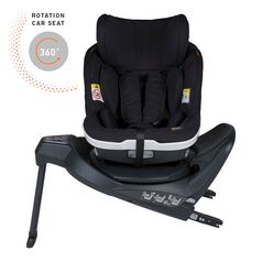 Scaun auto rotativ Besafe iZi Turn i-Size - Fresh Black Cab, Culoare: Negru, Grupa: 61-105cm (4luni - 4ani)