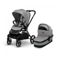 Lionelo - Carucior Mika 2 in 1, Gri, Culoare: Gri, Model: 2 in 1