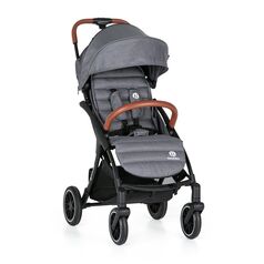 Petite&Mars - Carucior sport Cross, Autopliabil, 6 luni+, pana la 22 kg, Gri, Culoare: Gri, Model: sport