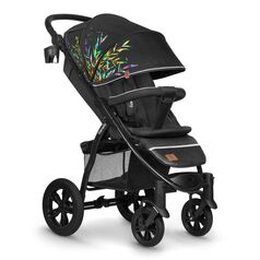 Lionelo - Carucior sport Annet Tour Dreamin, Editie Limitata, 0-22 kg, Cu certificare TÜV SÜD, Negru, Culoare: Multicolor, Model: sport