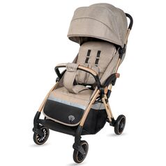 Carucior Sport AppeKids – Upp – Ultracompact, Pliere automata, De la nastere la 22kg - Bubble Beige, Culoare: Crem, Model: sport