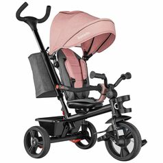 Lionelo - Tricicleta multifunctionala cu sezut reversibil, pliabila, Haari, Bubblegum, Culoare: Roz