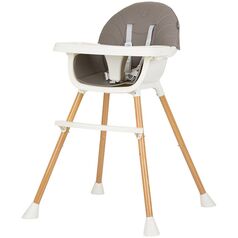 Scaun de masa Chipolino Rio 2 in 1 graphite, Culoare: Gri