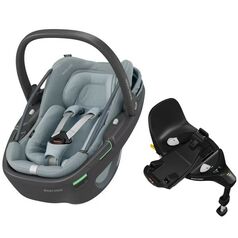 Scaun Auto I-Size Maxi-Cosi CORAL 360 + Baza Auto FAMILYFIX 360 PRO ESSENTIAL GREY, Culoare: Gri, Grupa: 0-13kg (0 luni - 12 luni)