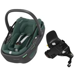 Scaun Auto I-Size Maxi-Cosi CORAL 360 + Baza Auto FAMILYFIX 360 PRO ESSENTIAL GREEN, Culoare: Verde inchis, Grupa: 0-13kg (0 luni - 12 luni)