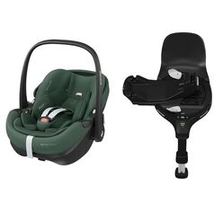 Scaun Auto I-Size Maxi-Cosi PEBBLE 360 PRO2 + Baza Auto FAMILYFIX 360 PRO ESSENTIAL GREEN, Culoare: Verde, Grupa: 0-13kg (0 luni - 12 luni)