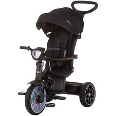 Tricicleta cu copertina si sezut reversibil Chipolino Derby obsidian, Culoare: Negru