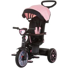 Tricicleta cu copertina si sezut reversibil Chipolino Derby flamingo, Culoare: Roz