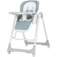 Scaun de masa Chipolino Milk Shake 2 in 1 pastel green, Culoare: Verde