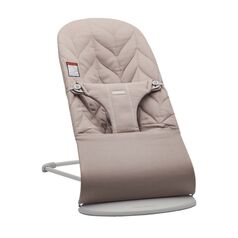 BabyBjorn - Balansoar Bliss Sand Gray cu aspect delicat de petala, tesatura matlasata, Culoare: Crem