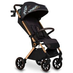 Carucior sport, Lionelo, Cloe, Golden Moments, Editie limitata, Pana la 22 kg, 6 luni+, Negru, Culoare: Multicolor, Model: sport