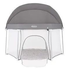 Tarc de joaca Graco EverGo Dotty, Culoare: Gri, Dimensiuni: 140x70