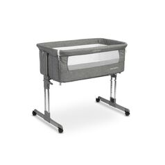 Patut co-sleeping cu saltea si reglare in 7 pozitii Caretero SLEEP2GETHER Grafit, Culoare: Gri, Dimensiuni: 80x50
