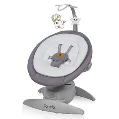Balansoar, Lionelo, Mell, 2 in 1, Rotire 360 grade, Electric, Pana la 9 kg, Gri, Culoare: Gri