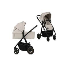 Carucior 2 in 1, Lionelo, Amber Plus, Pana la 22 kg, Bej, Culoare: Bej, Model: 2 in 1
