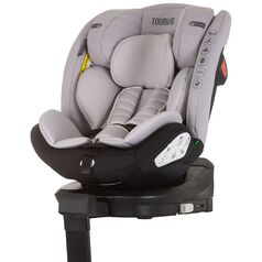 Scaun auto Chipolino Tourino I-Size 40-150 cm ash grey cu sistem Isofix, Culoare: Gri deschis, Grupa: 0-36kg (0 luni - 12 ani)
