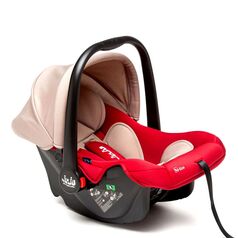 Cos Auto Juju Baby Boo i-Size, Bej-Bordo, Culoare: Crem, Grupa: 0-13kg (0 luni - 12 luni)