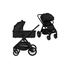 Carucior 2 in 1, Lionelo, Layla, Pana la 22 kg, Negru, Culoare: Negru, Model: 2 in 1