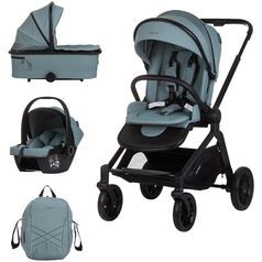 Carucior Chipolino Magnum 3 in 1 basil, Culoare: Albastru, Model: 3 in 1