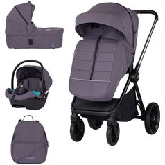 Carucior Chipolino Encanto 3 in 1 cloud, Culoare: Mov, Model: 3 in 1