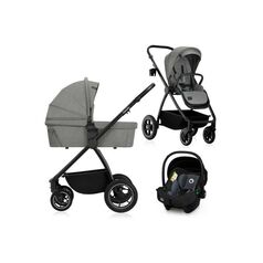 Carucior 3 in 1, Lionelo, Meril, Pana la 22 kg, Gri, Culoare: Gri, Model: 3 in 1