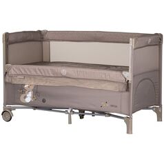 Patut pliabil Chipolino Relax tiramisu cu laterala culisanta, Culoare: Crem, Dimensiuni: 120x60
