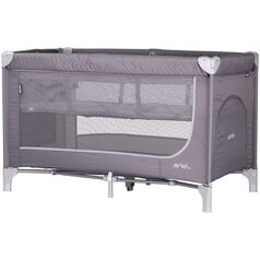 Patut pliabil Chipolino Ariel cloud, Culoare: Gri, Dimensiuni: 120x60