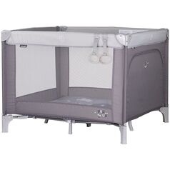 Tarc de joaca pliabil Chipolino Pop Up Hippo grey, Culoare: Gri, Dimensiuni: 100x100