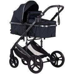 Carucior Chipolino Amore 2 in 1 blackberry, Culoare: Negru, Model: 2 in 1