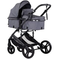 Carucior Chipolino Amore 2 in 1 cloud grey, Culoare: Gri, Model: 2 in 1