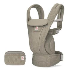 Marsupiu Omni Deluxe Mesh Soft Olive Ergobaby, Culoare: Crem