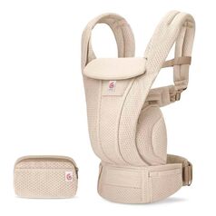 Marsupiu Omni Deluxe Mesh Natural Beige Ergobaby, Culoare: Bej