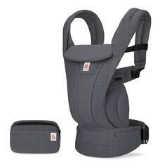 Marsupiu Omni Deluxe Mesh Graphite Grey Ergobaby, Culoare: Gri