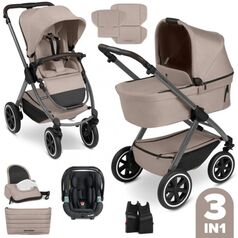 Carucior 3 in 1 Samba 2 Camel Abc Design, Culoare: Crem, Model: 3 in 1