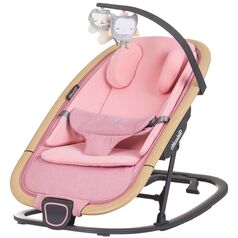 Scaunel balansoar Chipolino Senso pink marshmallow wood, Culoare: Roz