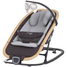 Scaunel balansoar Chipolino Senso cloud wood, Culoare: Gri