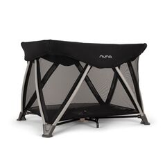 Nuna - Patut pliant SENA Aire Caviar, Culoare: Negru, Dimensiuni: 105x70