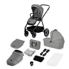 Carucior 2 in 1, Lionelo, Meril, Pana la 22 kg, Gri, Culoare: Gri, Model: 2 in 1