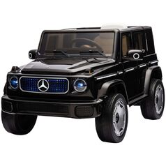 Masinuta electrica Chipolino SUV Mercedes EQG cu scaun din piele si roti EVA black