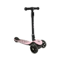 Trotineta pliabila cu roti LED pentru copii, 3 Ani+, MoMi San - Roz, Culoare: Roz