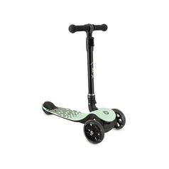 Trotineta pliabila cu roti LED pentru copii, 3 Ani+, MoMi San - Verde, Culoare: Verde