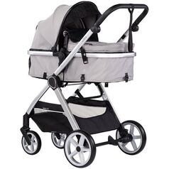 Carucior Chipolino Vista 2 in 1 cloud grey, Culoare: Gri deschis, Model: 2 in 1