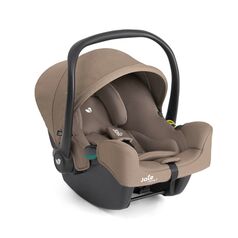 Joie - Scoica auto i-Snug 2 cu tetiera reglabila, 40-75 cm, Cashew, testata ADAC si certificata R129, Culoare: Crem, Grupa: 0-13kg (0 luni - 12 luni)